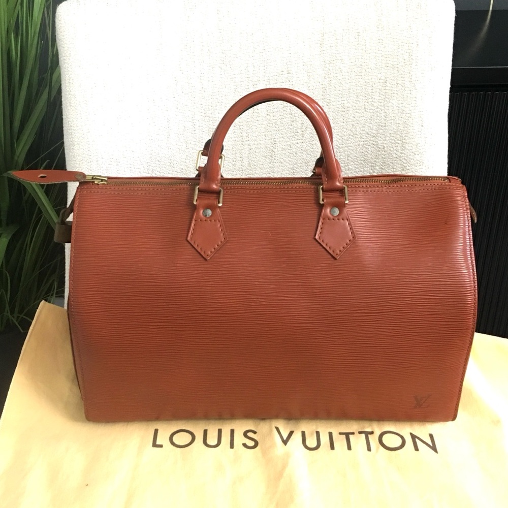 Louis Vuitton Burnt Orange Epi Leather Satchel-read listing - Picture 2 of 16